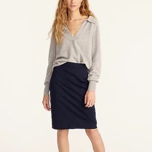 J. Crew No. 2 Pencil Skirt Navy